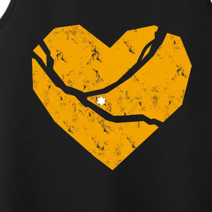 Pittsburgh Steel City Broken Heart Performance Tank