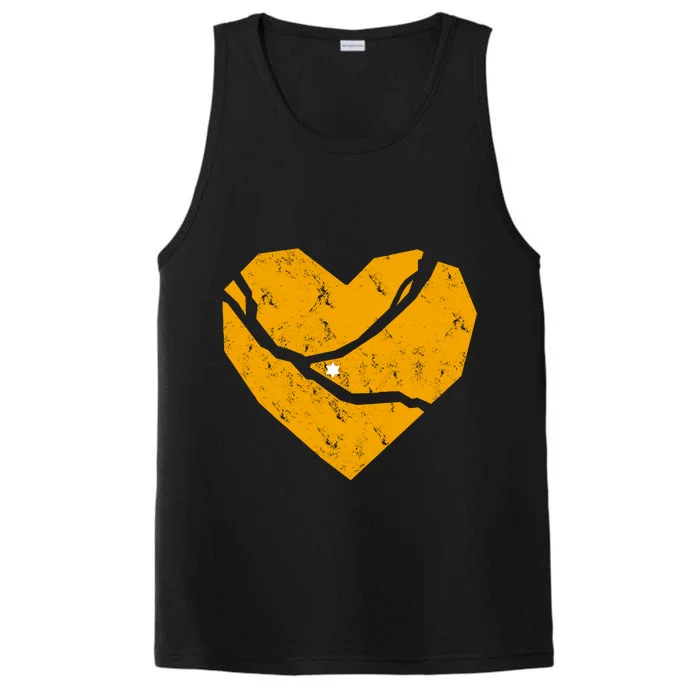 Pittsburgh Steel City Broken Heart Performance Tank