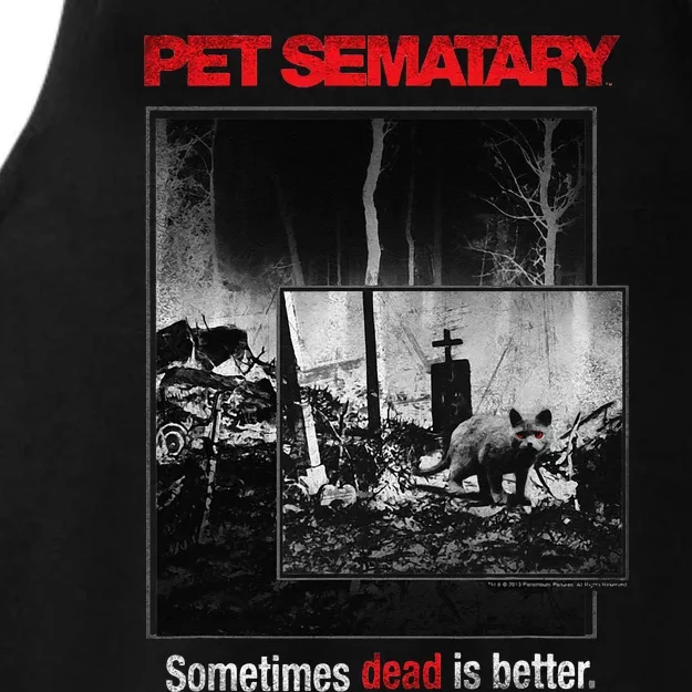 Pet Semetary Cat Poster Ladies Tri-Blend Wicking Tank