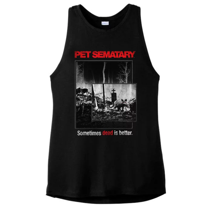 Pet Semetary Cat Poster Ladies Tri-Blend Wicking Tank