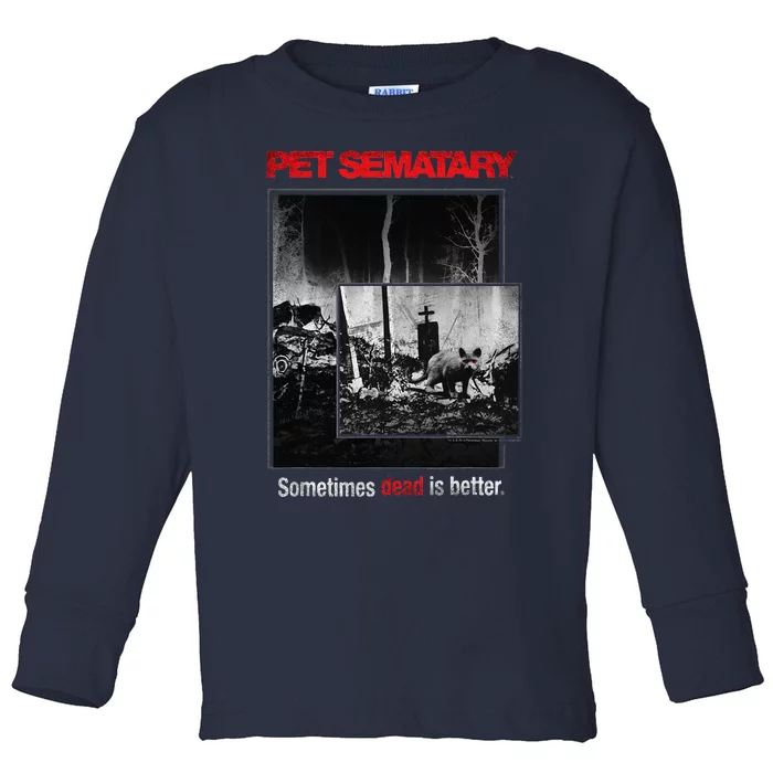 Pet Semetary Cat Poster Toddler Long Sleeve Shirt