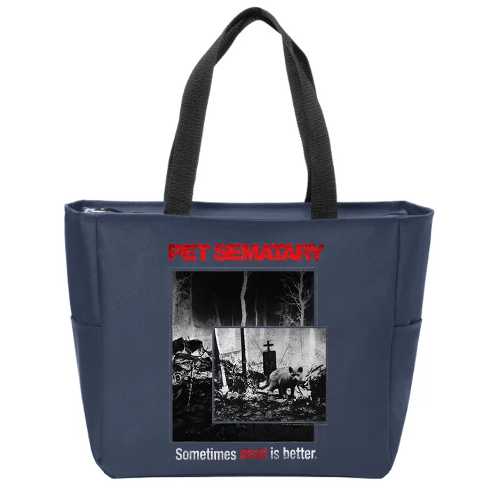 Pet Semetary Cat Poster Zip Tote Bag