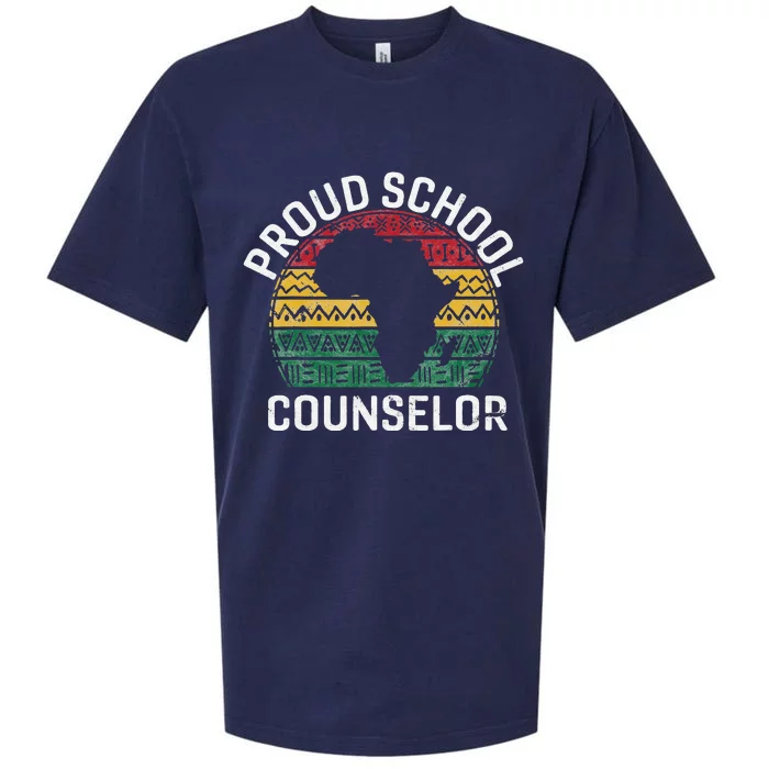 Proud School Counselor Gift Pride Black History Month Pupil Sueded Cloud Jersey T-Shirt