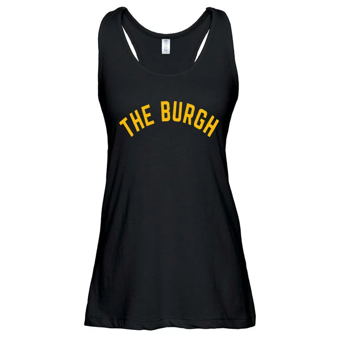 Pittsburgh Sl City The Burgh Funny 412 Pennsylvania Ladies Essential Flowy Tank