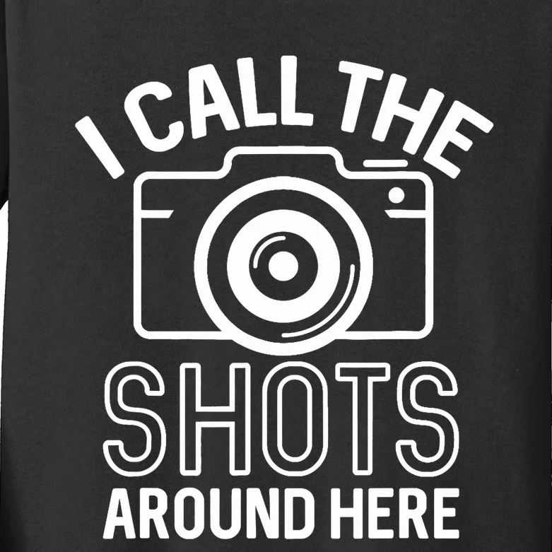 Photography Storyteller Camera Slogan Funny Photographer Kids Long Sleeve Shirt