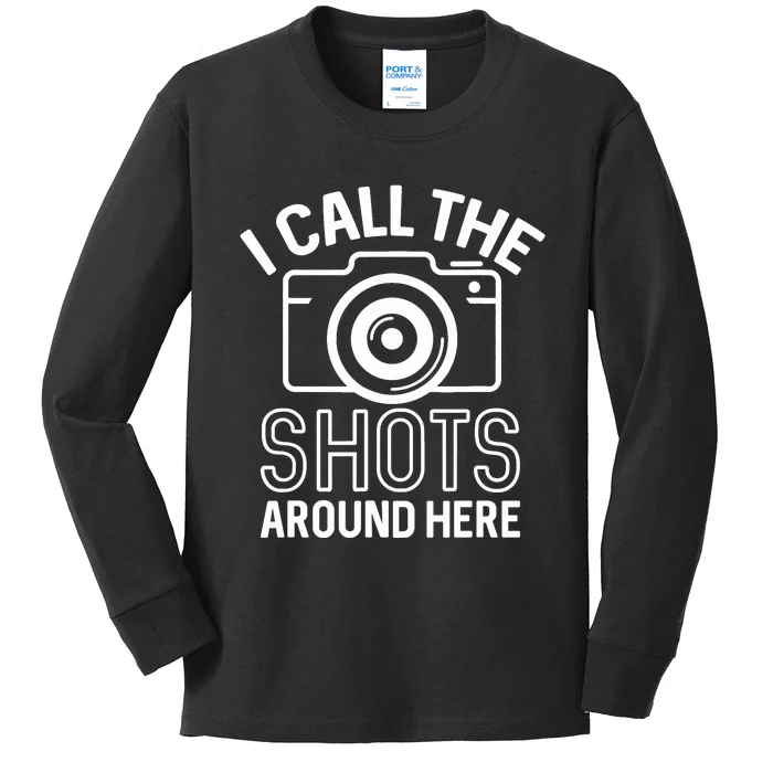 Photography Storyteller Camera Slogan Funny Photographer Kids Long Sleeve Shirt