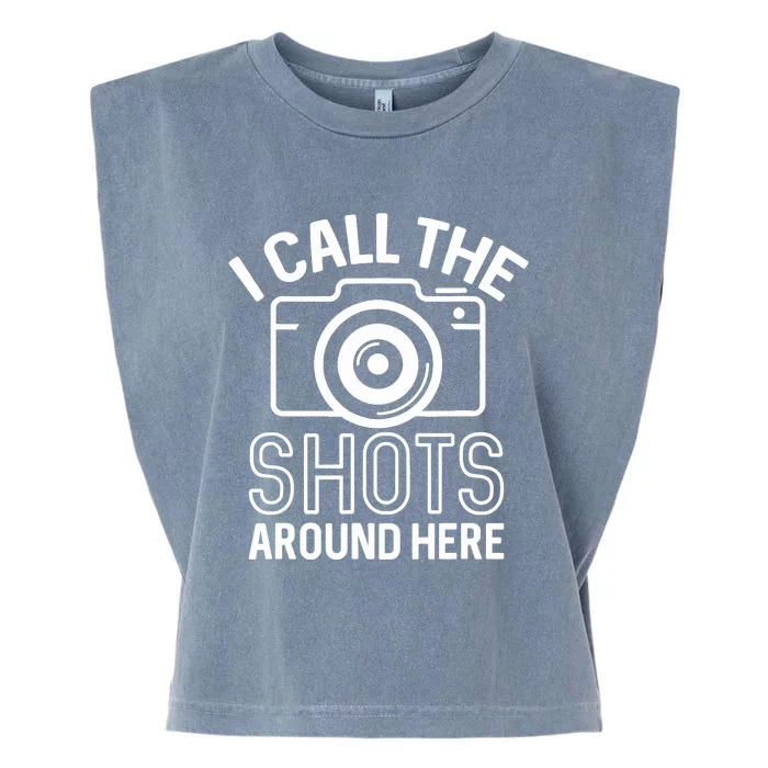 Photography Storyteller Camera Slogan Funny Photographer Garment-Dyed Women's Muscle Tee