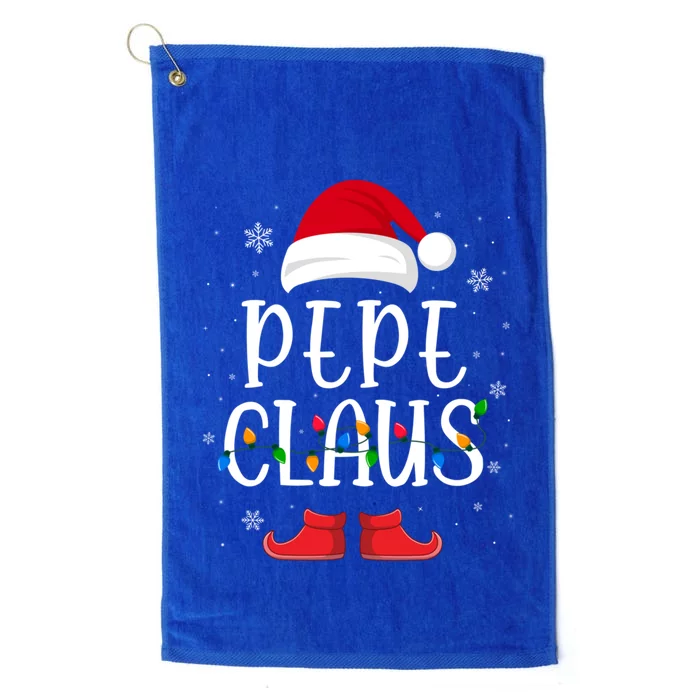 Pepe Santa Claus Hat With Xmas Light Christmas Holiday Gift Platinum Collection Golf Towel