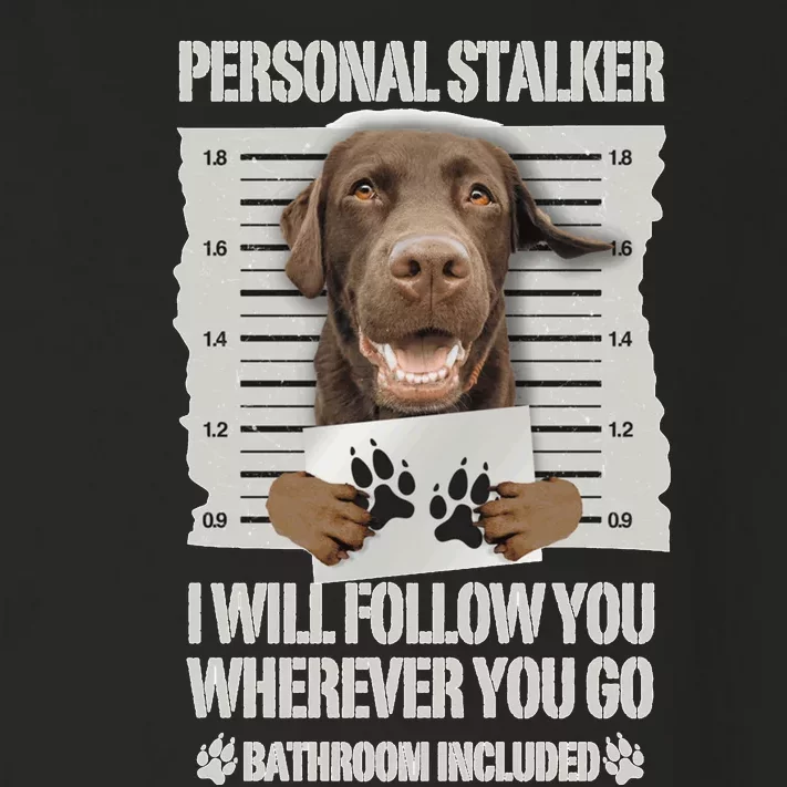 Personal Stalker Chocolate Labrador Lab Sweatshirt Toddler Long Sleeve Shirt