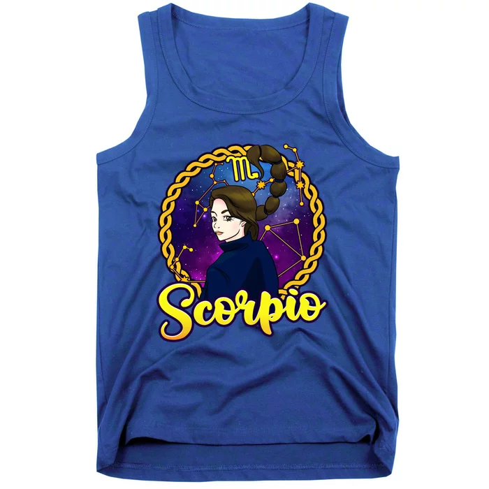 Pretty Scorpio Constellation Zodiac October November Gift Tank Top