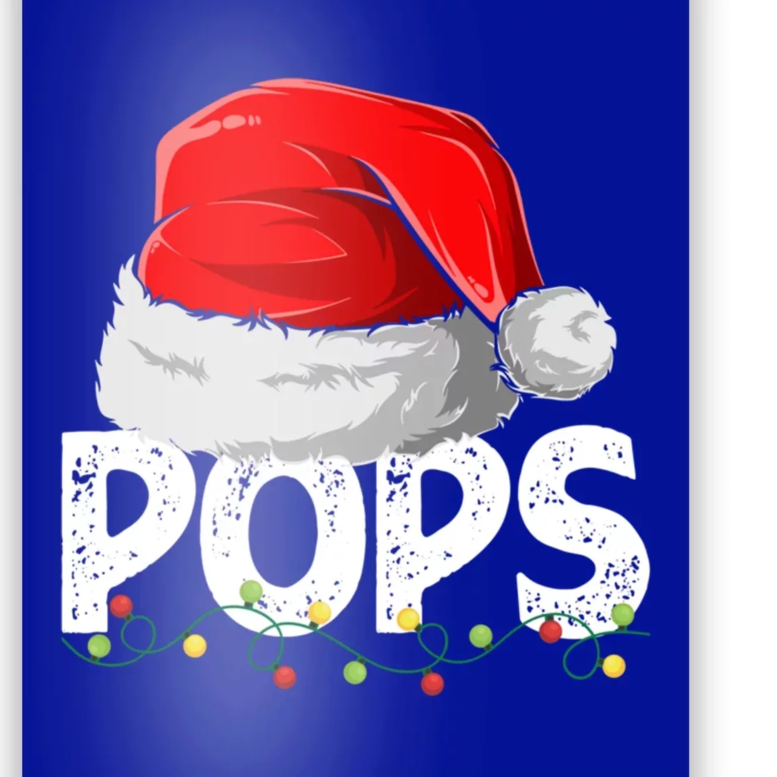 Pops Santa Christmas Family Matching Pajamas Papa Xmas Gift Poster