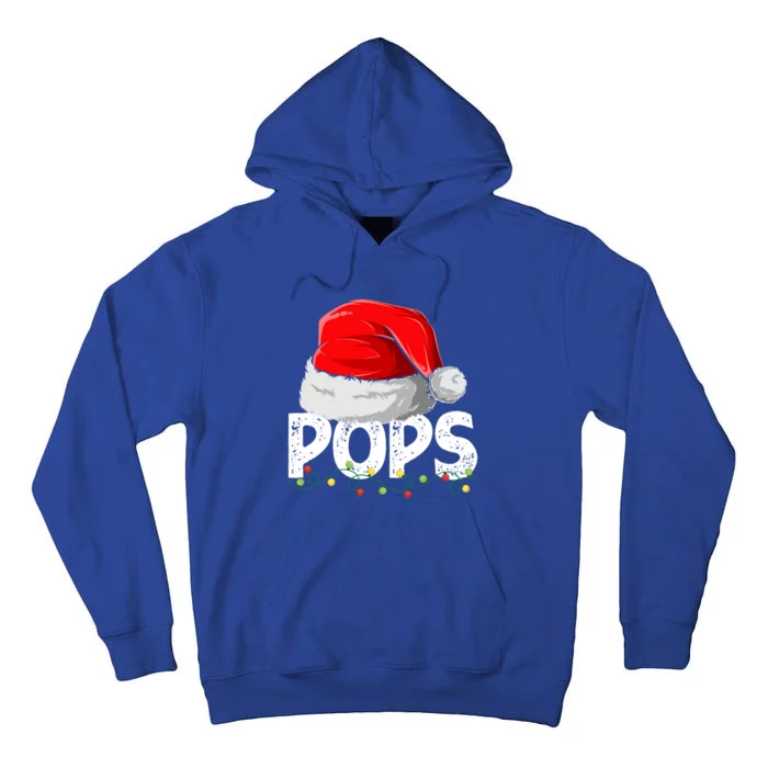 Pops Santa Christmas Family Matching Pajamas Papa Xmas Gift Tall Hoodie