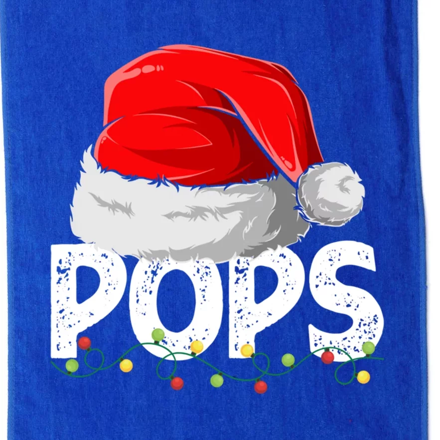 Pops Santa Christmas Family Matching Pajamas Papa Xmas Gift Platinum Collection Golf Towel