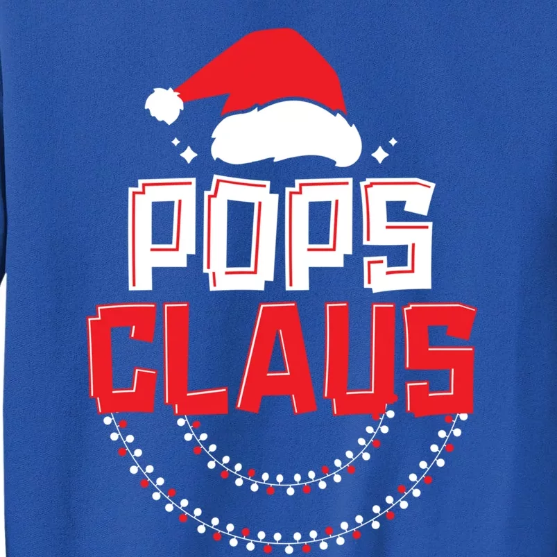 Pops Santa Claus Christmas Matching Funny Costume Gift Tall Sweatshirt