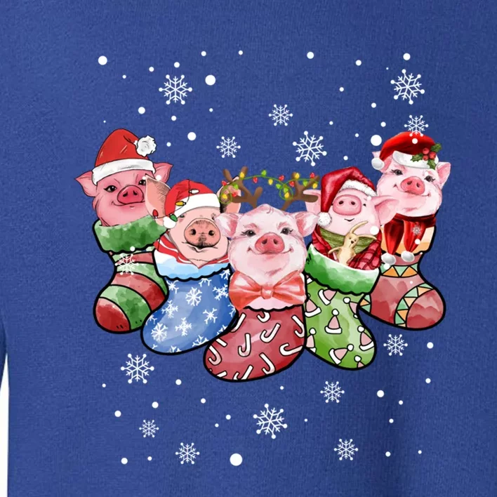 Pig Socks Christmas Ugly Pig Merry Christmas Meaningful Gift Toddler Sweatshirt