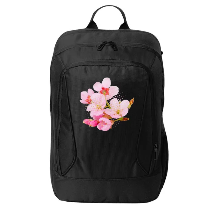 Pink Springtime Cherry Blossoms Sakura City Backpack