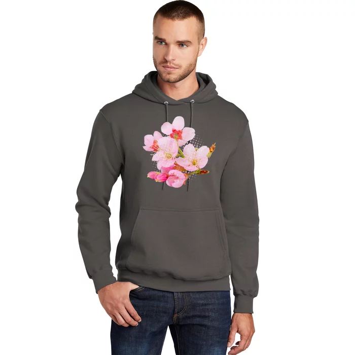 Pink Springtime Cherry Blossoms Sakura Hoodie