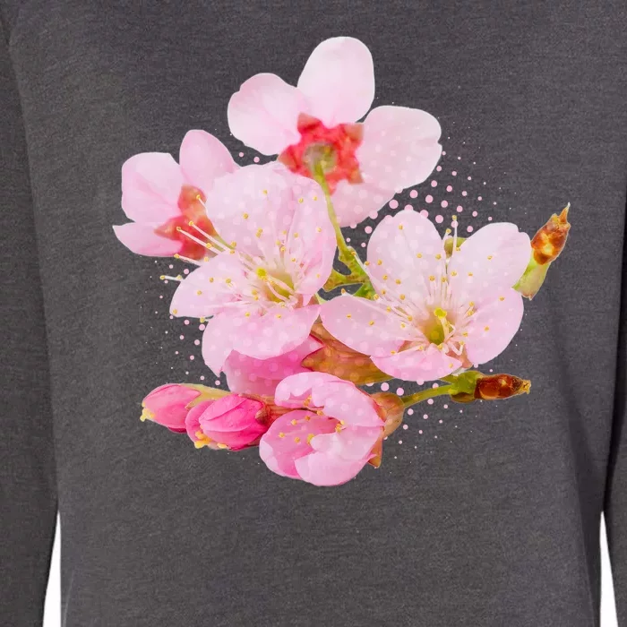 Pink Springtime Cherry Blossoms Sakura Womens California Wash Sweatshirt