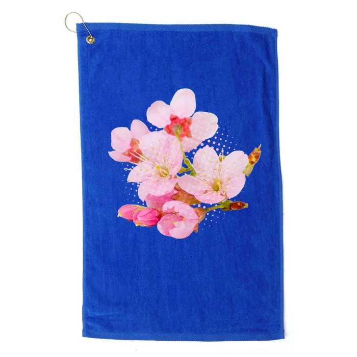 Pink Springtime Cherry Blossoms Sakura Platinum Collection Golf Towel