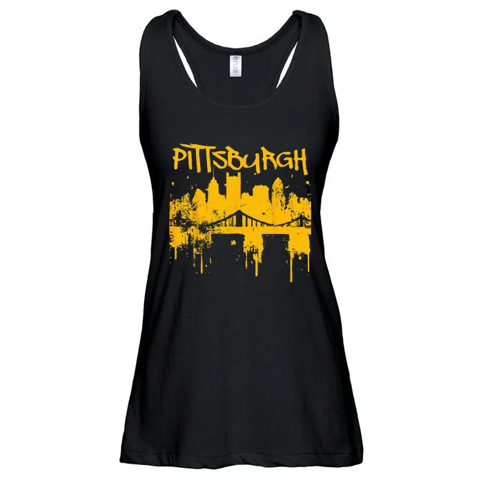 Pittsburgh Sl City Skyline Ladies Essential Flowy Tank