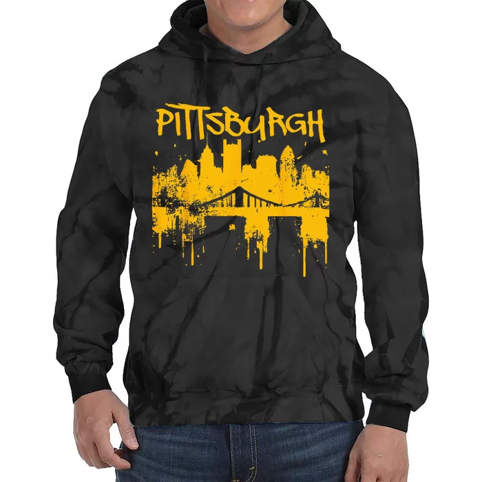 Pittsburgh Sl City Skyline Tie Dye Hoodie