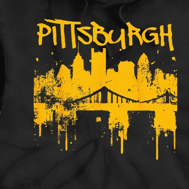 Pittsburgh Sl City Skyline Tie Dye Hoodie