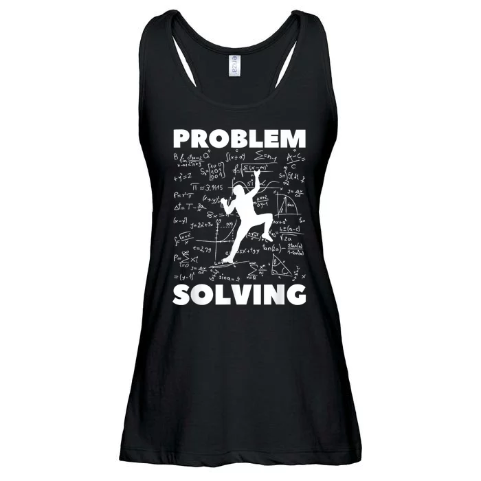 Problem Solving Climber Gift Rock Climbing Bouldering Pun Ladies Essential Flowy Tank