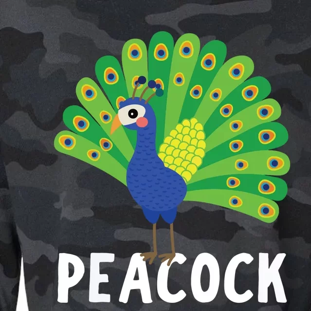 Peacock Shirts Cute Peacock Gift Cropped Pullover Crew