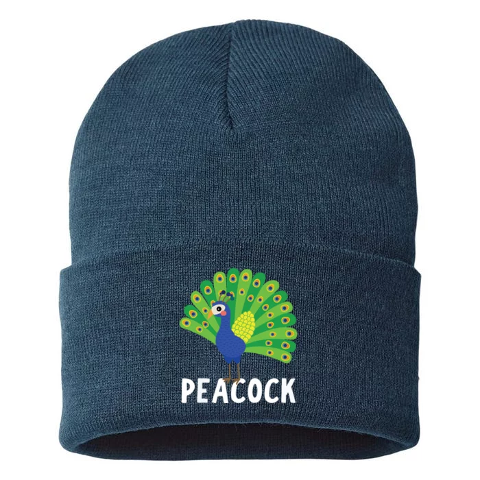 Peacock Shirts Cute Peacock Gift Sustainable Knit Beanie