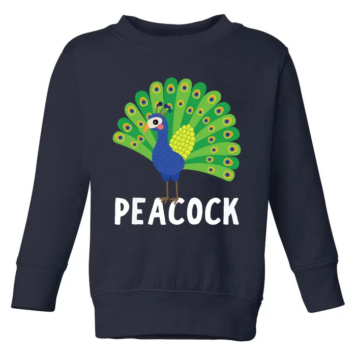 Peacock Shirts Cute Peacock Gift Toddler Sweatshirt