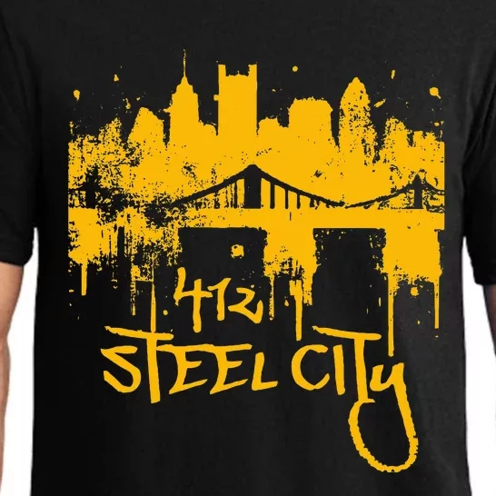 Pittsburgh Steel City Skyline Pajama Set