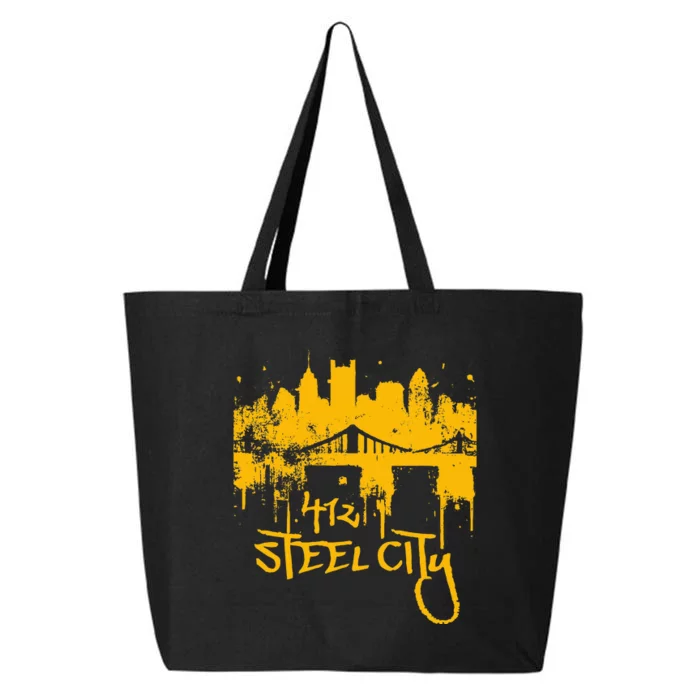 Pittsburgh Steel City Skyline 25L Jumbo Tote