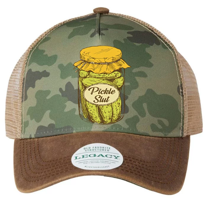 Pickle Slut Canned Pickles Pickle Lovers Pickle Art Legacy Tie Dye Trucker Hat