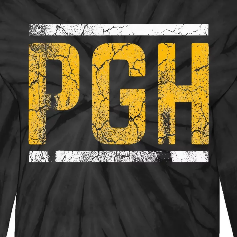 Pittsburgh Steel City Pennsylvania 412 Home Tie-Dye Long Sleeve Shirt