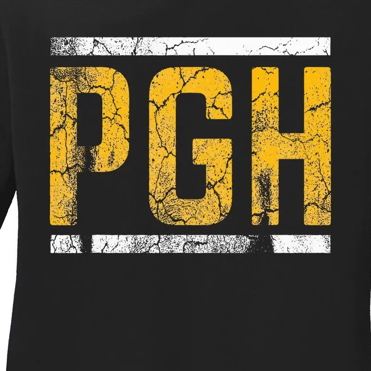 Pittsburgh Steel City Pennsylvania 412 Home Ladies Long Sleeve Shirt