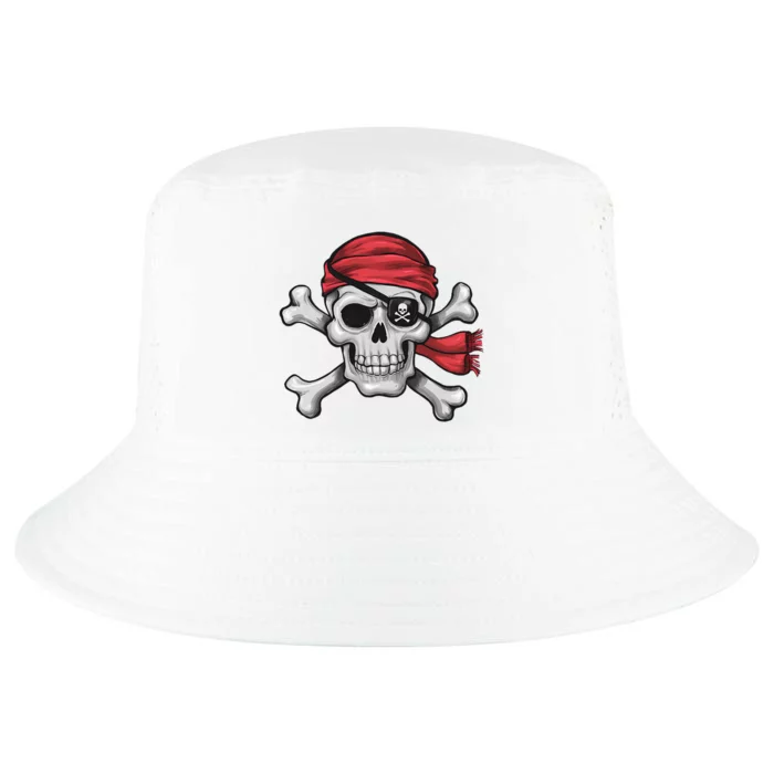 Pirate Skull Crossbones Halloween Costume Cool Comfort Performance Bucket Hat