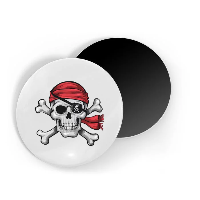 Pirate Skull Crossbones Halloween Costume Magnet