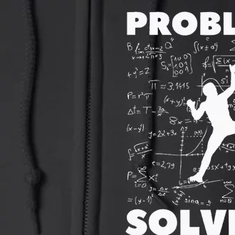 Problem Solving Climber Gift Rock Climbing Bouldering Pun Full Zip Hoodie