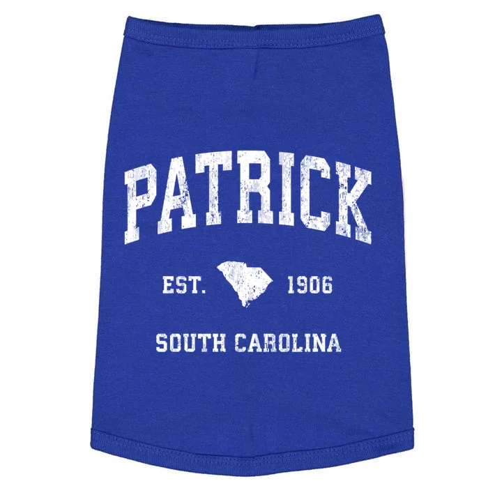 Patrick South Carolina Sc Vintage Athletic Sports Design Gift Doggie Tank