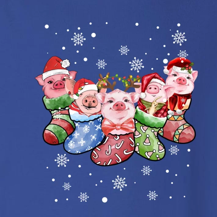 Pig Socks Christmas Ugly Pig Merry Christmas Gift Toddler Long Sleeve Shirt