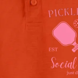 Pickleball Social Club Just Dink It Cute Pickleball Lover Gift Dry Zone Grid Performance Polo