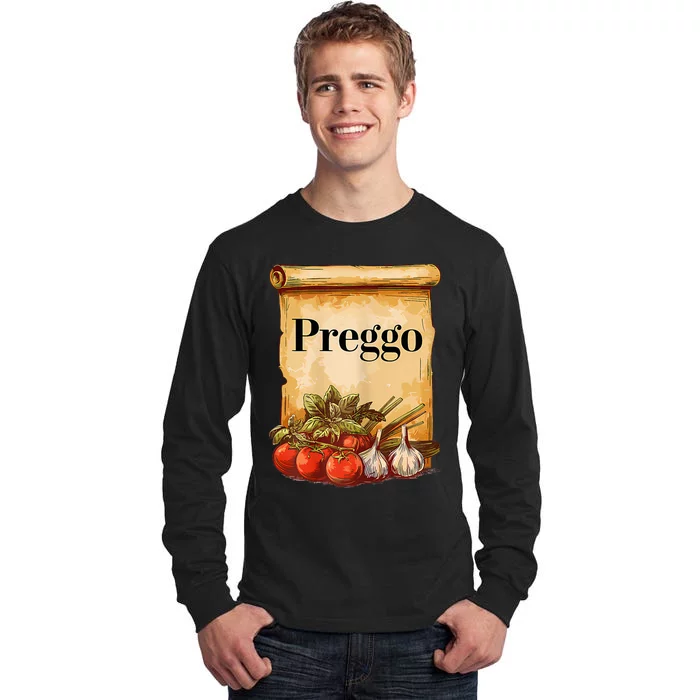 Preggo Sauce Cute And Funny Pregnancy Announcement Tall Long Sleeve T-Shirt