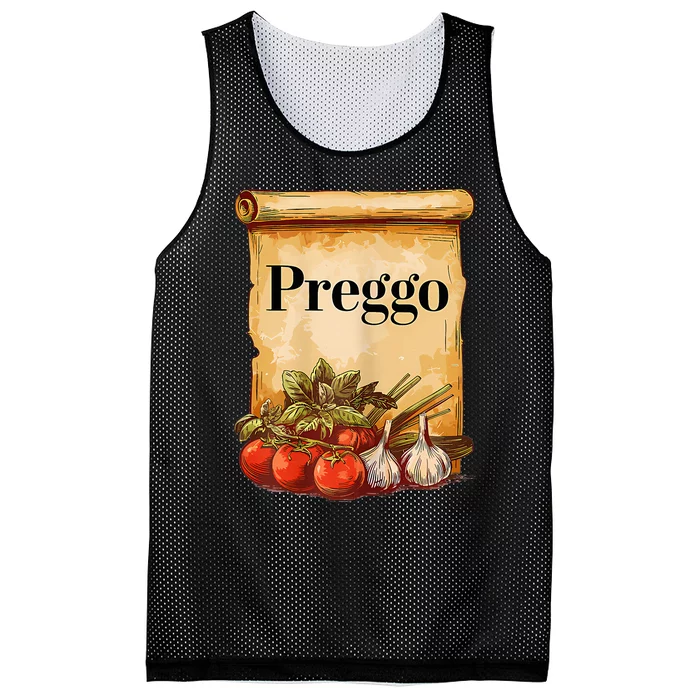 Preggo Sauce Cute And Funny Pregnancy Announcement Mesh Reversible Basketball Jersey Tank