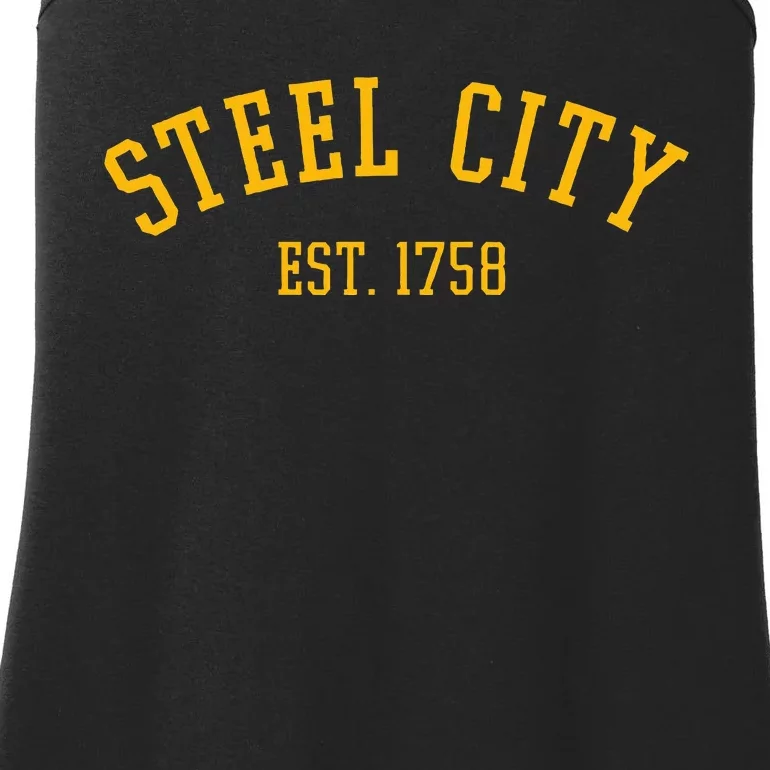 Pittsburgh Steel City Est. 1758 Ladies Essential Tank