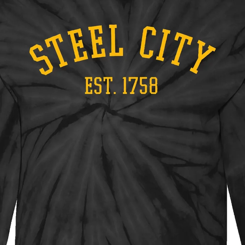 Pittsburgh Steel City Est. 1758 Tie-Dye Long Sleeve Shirt