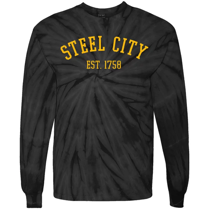 Pittsburgh Steel City Est. 1758 Tie-Dye Long Sleeve Shirt