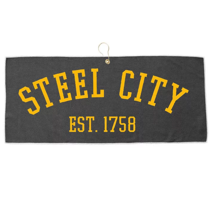 Pittsburgh Steel City Est. 1758 Vintage Large Microfiber Waffle Golf Towel