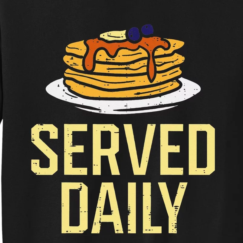 Pancakes Served Daily American Football Funny Sports Lineman Sweatshirt