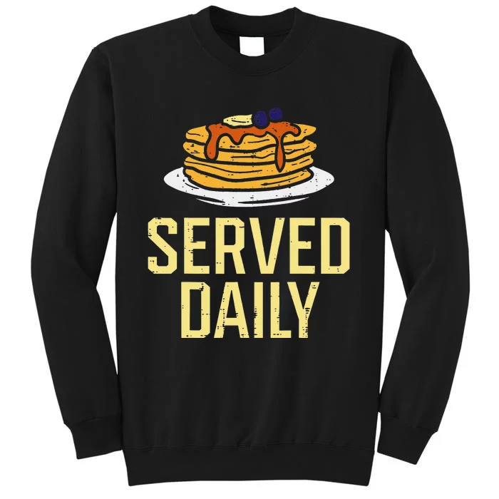 Pancakes Served Daily American Football Funny Sports Lineman Sweatshirt