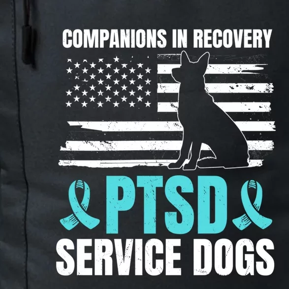 Ptsd Service Dog American Flag Ptsd Us Veterans Gift Daily Commute Backpack